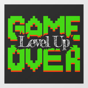 Game Over, erwecke alte Spiele wieder zum Leben un Fensteraufkleber