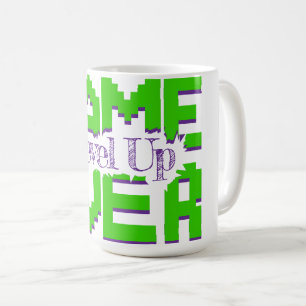 Game Over, erwecke alte Spiele zum Leben und Level Kaffeetasse