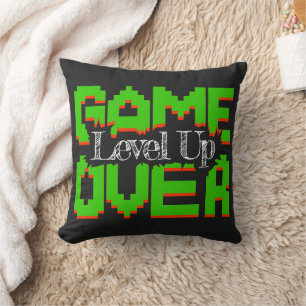 Game Over, erwecke alte Spiele zum Leben und Level Kissen