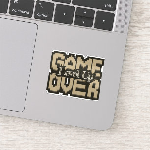 Game Over: Erwecke Klassiker zum Leben & Level Up Aufkleber