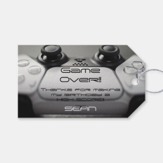 "Game Over" Gaming Geburtstag Geschenkanhänger