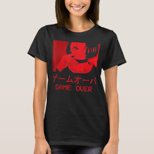 Game Over Girl Goth Soft Grunge Ästhetik Harajuk T-Shirt