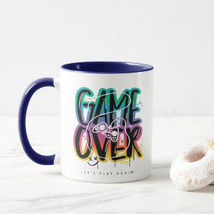 Game over Graffiti Joystick Gamer Tasse