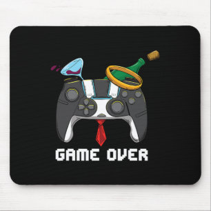 Game Over Hochzeit Junggesellenabschied Bräutigam  Mousepad