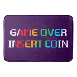 Game Over Insert Coin Badematte