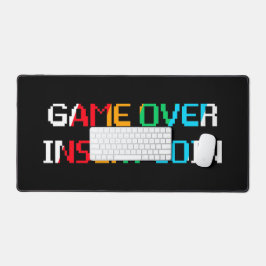 Game Over Insert Coin Schreibtischunterlage