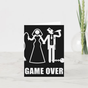 Game Over (JGA Bride and Groom New Whip Ber W) Karte