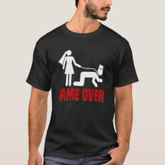 Game Over Junggesellinnenabschied Braut Bräutigam T-Shirt