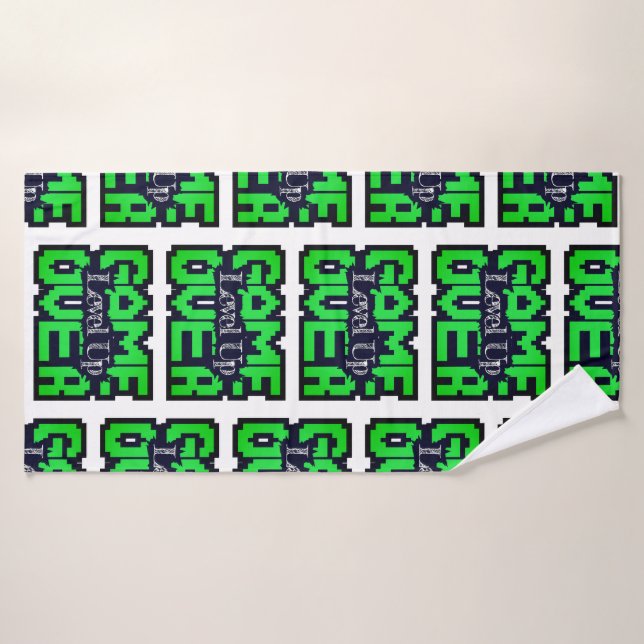 Game Over, Level Up : Aventure rétro en pixels (Serviette de bain)