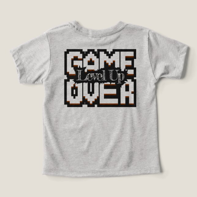 Game Over, Level Up: Pixelatierte Retro-Spielwelt (Design Rückseite)
