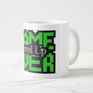 Game Over, Level Up: Retro-Pixel-Sandbox-Abenteuer Jumbo-Tasse