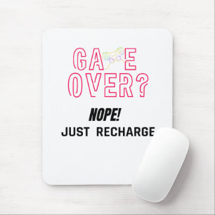 Game Over? Nö, einfach aufladen Neon-Gamer Mousepad