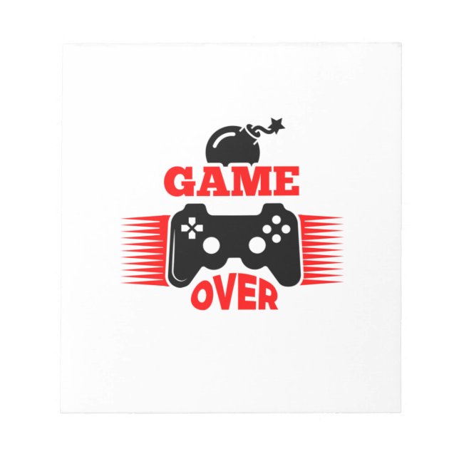 Game Over Notizblock (Vorderseite)