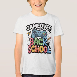 Game Over to School - Gamer First Day Tri-Blend Shirt