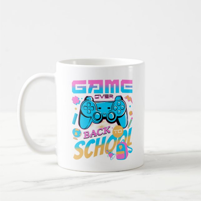 Game Over to School Happy First Day School Kaffeetasse (Links)