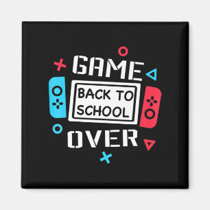Game Over Video Game Gamer zurück zur Schule Magnet