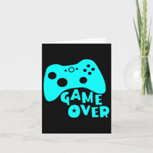 Game Over Video Game Player Shirt Karte