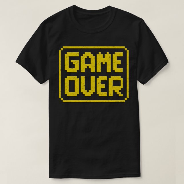 GAME OVER YellowWorin T-Shirt (Design vorne)