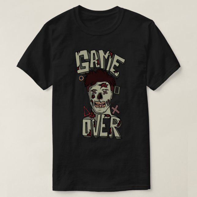 Game over zombie T-Shirt (Design vorne)