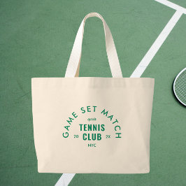 Game Set Match Après Tennis Club Custom  Jumbo Stoffbeutel