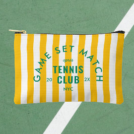Game Set Match Après Tennis Club Yellow Stripe Zubehörtasche