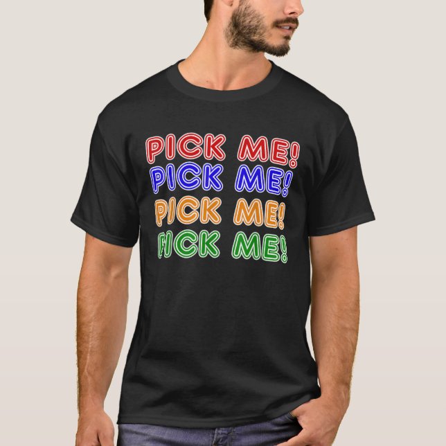 Game Show Buzzles Pick Me Game Show Host Costume T-Shirt (Vorderseite)