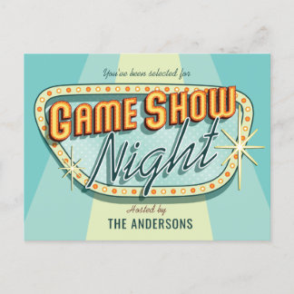 Game Show Night Party Einladung