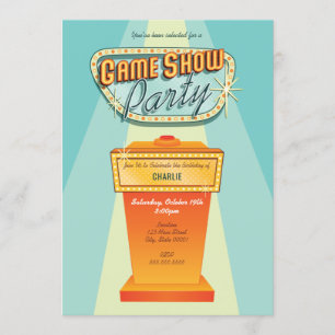 Game Show Party Einladung