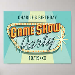 Game Show Party Poster