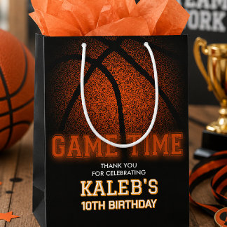 Game Time Basketball Geburtstag, Sport-Geburtstag Mittlere Geschenktüte