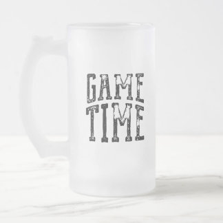 Game Time Frosted Becher Mattglas Bierglas