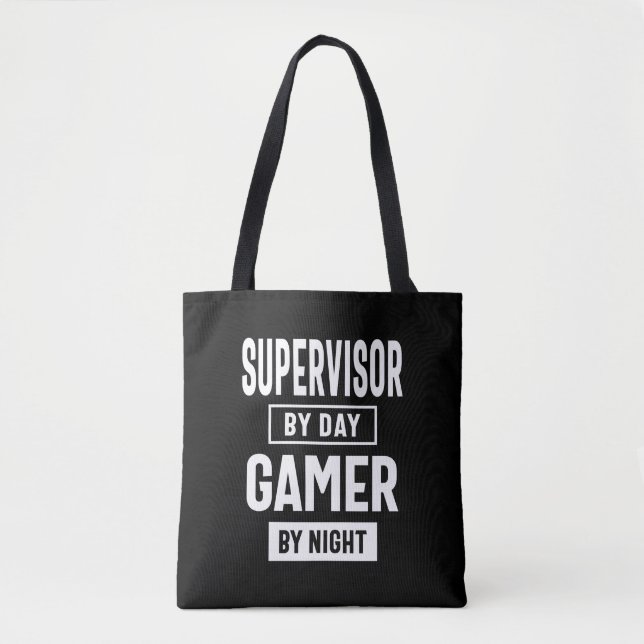 Game und Supervisor - Jobtitel Tasche (Vorderseite)