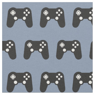 Game-Videospielcontroller-Muster Blau Grau Stoff