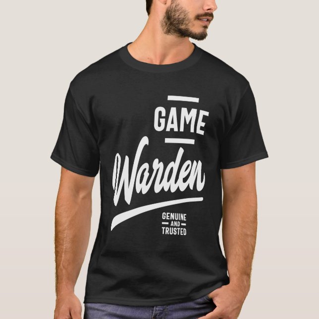Game Warden Geschenk Funny Job Titel Beruf T-Shirt (Vorderseite)