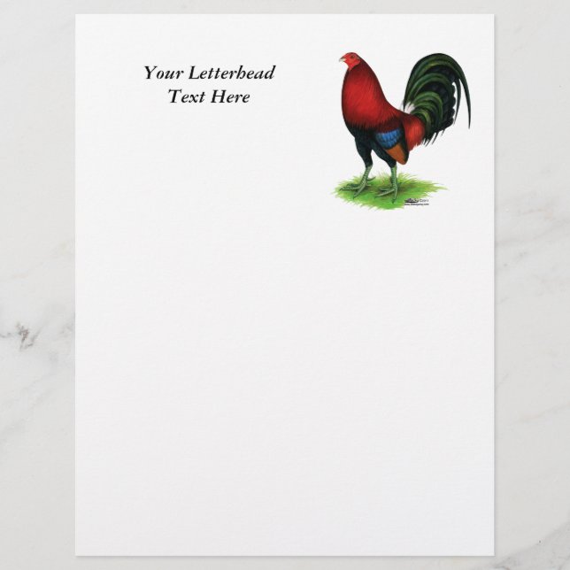 Gamecock: Dunkelrot (Vorderseite)