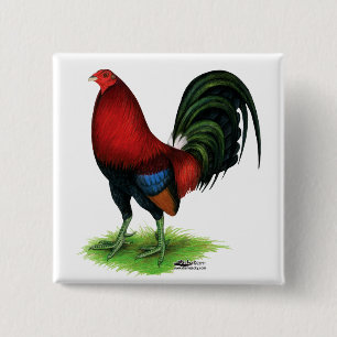 Gamecock: Dunkelrot Button