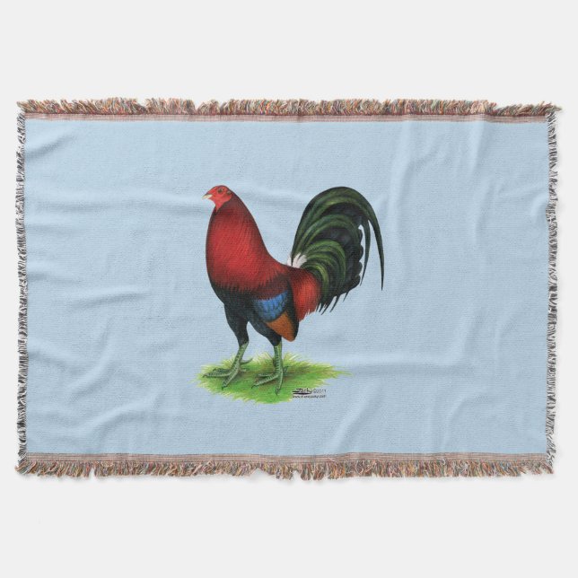 Gamecock: Dunkelrot Decke (Vorderseite)