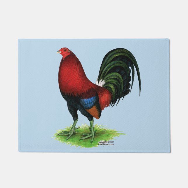Gamecock: Dunkelrot Fußmatte (Vorderseite)