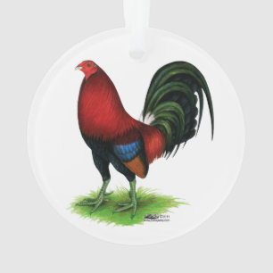Gamecock: Dunkelrot Ornament