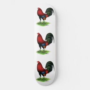 Gamecock: Dunkelrot Skateboard