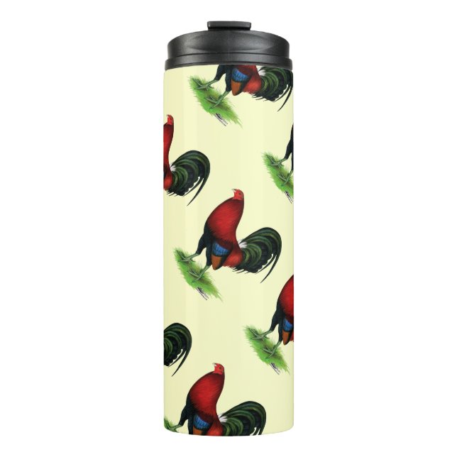 Gamecock: Dunkelrot Thermosbecher (Vorderseite)