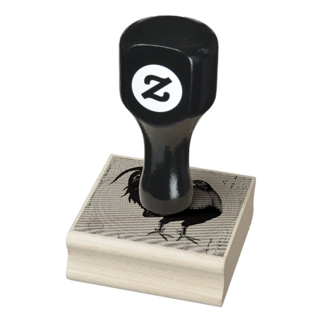 Gamecock: Impressionist Rooster Gummistempel (Stempel)