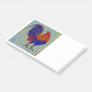Gamecock: Impressionist Rooster Post-it Klebezettel