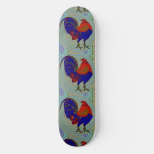 Gamecock: Impressionist Rooster Skateboard