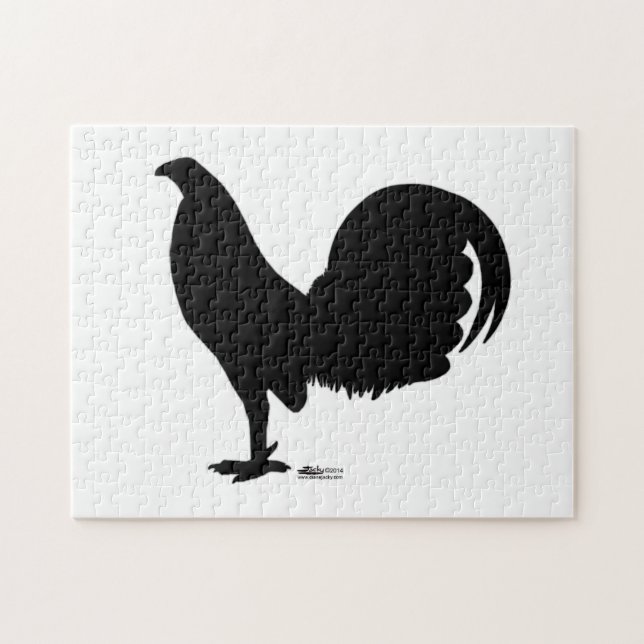 Gamecock Rooster Silhouette (Horizontal)