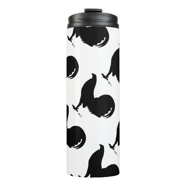 Gamecock Rooster-Silhouette Thermosbecher (Vorderseite)