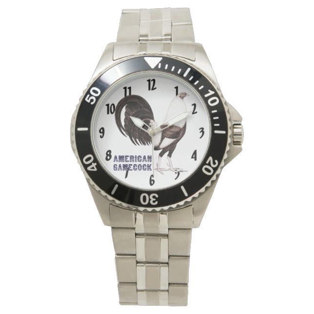 Gamecock Sepia Armbanduhr (Vorderseite)