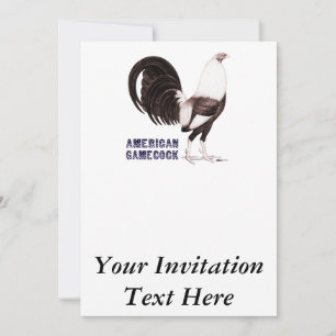 Gamecock Sepia Einladung