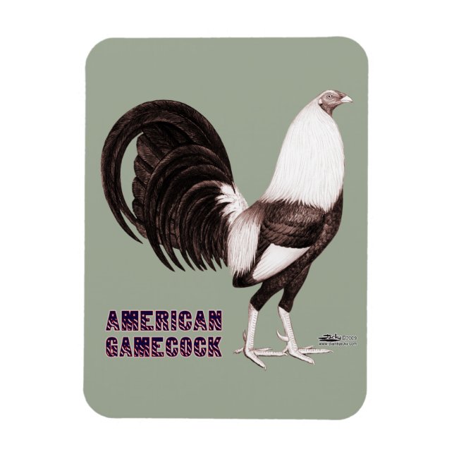 Gamecock Sepia Magnet (Vertikal)