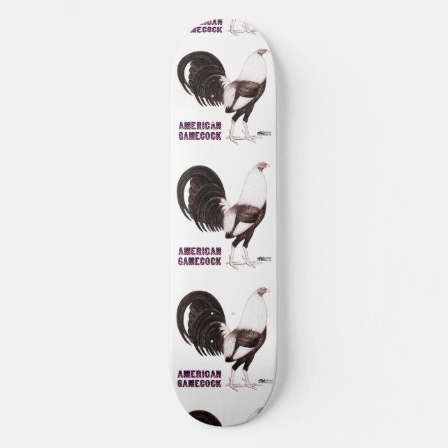 Gamecock Sepia Skateboard (Vorderseite)